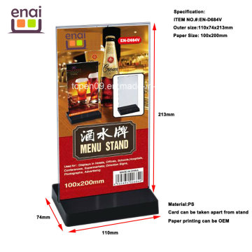 High Quality Guranteed New Menu Stand Sign Holder Card Stand